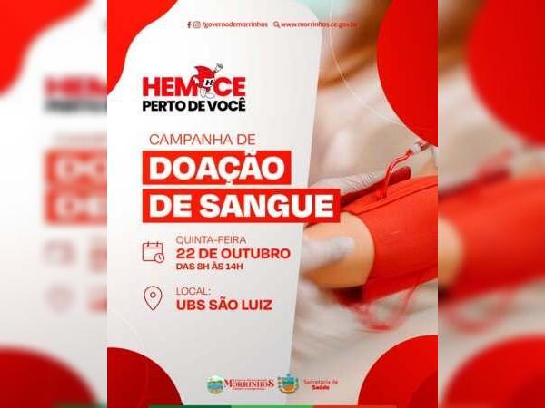 22 de Outubro Multirão Campanha de Doação de Sangue.
