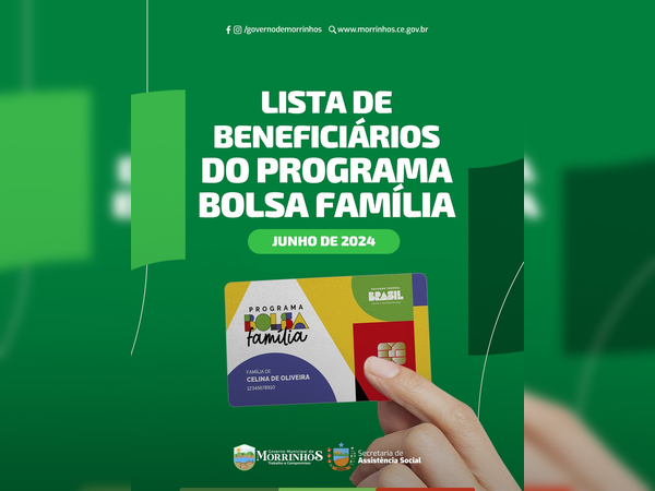 Lista dos Novos Beneficiários do Programa Bolsa Família