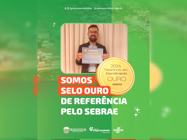 Sala do Empreendedor de Morrinhos Conquista Selo Ouro